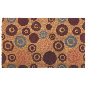 Coir Doormat Gainsborough Circles 45x75 cm