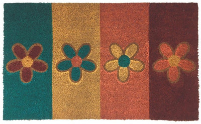 Coir Doormat Gainsborough Daisies 45x75 cm