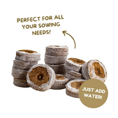 Coir Products CoirCoins 25mm 50 Pack - Plant starter pellets