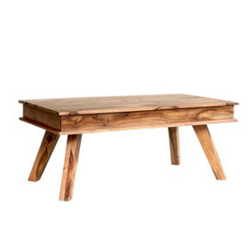 Colatina Contemporary Sheesham Wood Rectangular Coffee Table
