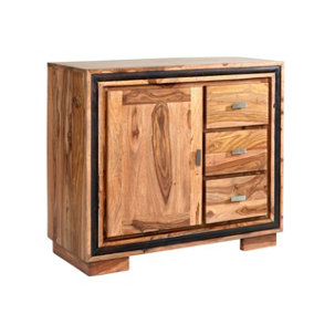 Colatina Solid Sheesham Wood Compact Medium Size Sideboard