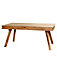 Colatina Solid Sheesham Wood Natural Two Tone 4 Seats Medium Dining Table