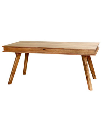 Colatina Solid Sheesham Wood Natural Two Tone 4 Seats Medium Dining Table