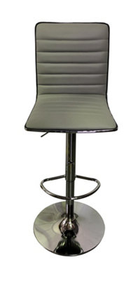 Colby Adjustable Barstool in PU Grey