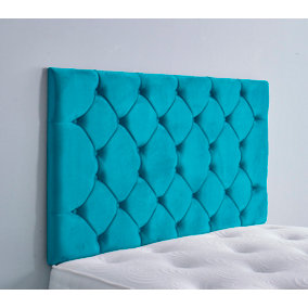 Colchester Plush Velvet 4ft Small Double 36" Headboard - Mallard