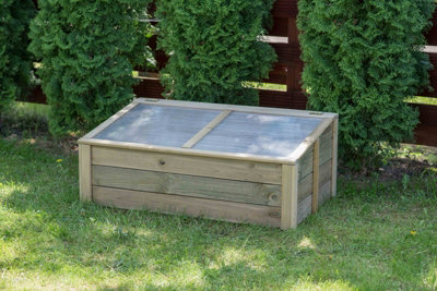 Cold Frame - Wood - L100 x W60 x H39 cm - Green - 5