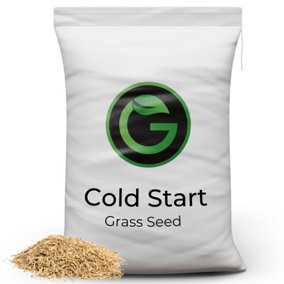 ColdStart for Fast Growing Winter Grass Seeds - Germinates with Low Soil Temperatures - Hard Wearing Lawn Seed - 10kg