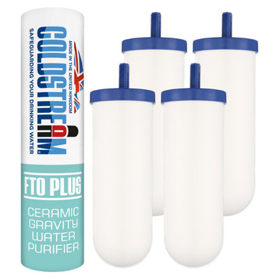 Coldstream Replacement Gravity Filter CF163W (4 Pack) - Compatible Upgrade With Stainless Steel Gravity Filter Housings