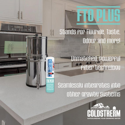 Coldstream Replacement Gravity Filter CF163W (4 Pack) - Compatible Upgrade With Stainless Steel Gravity Filter Housings