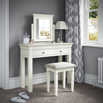 cream dressing table and stool Chester Classic Cream Dressing Table Stool