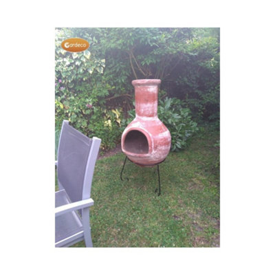 Colima X-Large Mexican Chimenea in Red