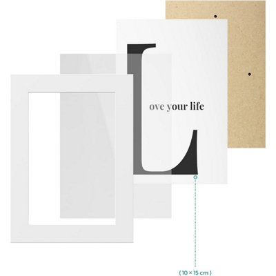Collage Picture Frames White Wall Mounted Collage Multiple Photos Frame - 6