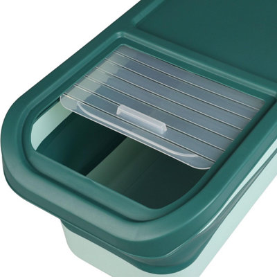 Collapsible 15lb Airtight Pet Food Storage Container with Scoop ...