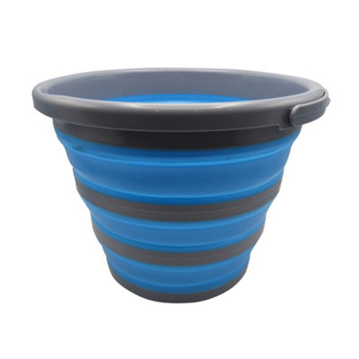 Collapsible Folding Bucket 10L (Storage Fold Down Caravaning Camping)