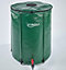 Collapsible Rain Barrel - 50 Gallon Eco Friendly Foldable Water Butt with Overflow Pipe, Leaf Guard, Tap & Valve - H68cm x 58cm
