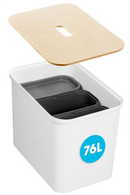 Collect Recycling Solution Bin & Lid Gift Set. 76 L