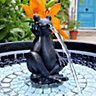 Collectible Fountain Head - Fribett the Frog - W6 x H10 cm - Black/Speckled Gold