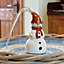 Collectible Fountain Head - Sonnie the Snowman - W7 x H10 cm - Black/White/Red
