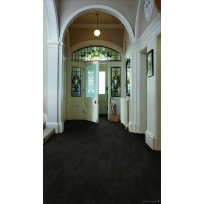 Colonia Pur 4535 Welsh Raven Slate Matte Stone Effect Glue-Down Luxury ...
