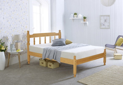 Colonial Waxed Pine Wooden Bed frame