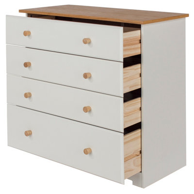Colorado 4 drawer chest, soft white