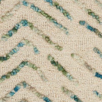Colorado CLR02 Ivory Green Wool Rug by Nourison-236cm X 297cm