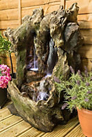 Colorado Falls Water Feature inc. LEDs - Polyresin - L48.3 x W57.2 x H97.8 cm - Natural Stone