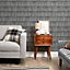 Colorado Wood Tile Wallpaper In Charcoal Grey