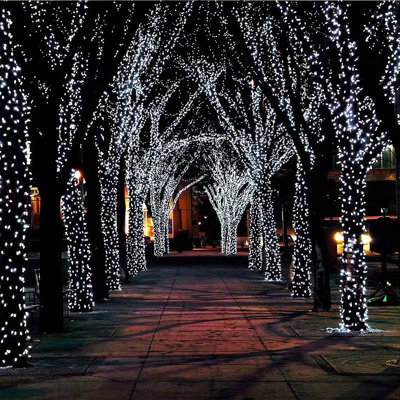Colorful 12 Meters 100 Lights LED Solar Patio Decoration Holiday Party Lights