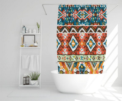 colorful pattern in tribal style (Shower Curtain) / Default Title Price Comparisons | Compare The Build