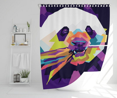 Colorful pop art of Panda (Shower Curtain) / Default Title Price Comparisons | Compare The Build