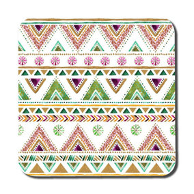 Colorful Striped gold style triangles (Coaster) / Default Title