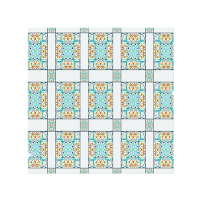 Colorful Textile Design Splash Back designer style