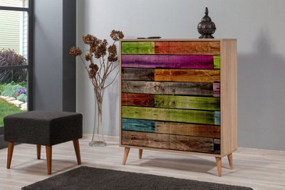Multi shop coloured sideboard