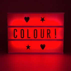 Colour Change Cinema Light Box With Remote Control