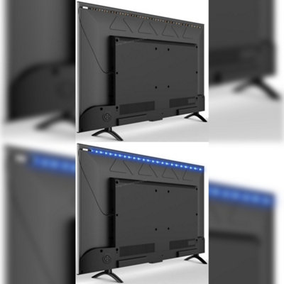 Colour Changing 90cm Flexible LED USB Strip Light Mood TV or Computer Screen Monitors Built In Remote Control