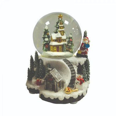 Colour Changing LED Musical Christmas Snow Globe