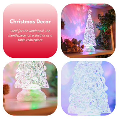 Colour Changing LED Swirl Christmas Tree
