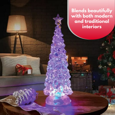 Colour Changing LED Swirl Christmas Tree