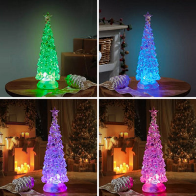 Colour Changing LED Swirl Christmas Tree