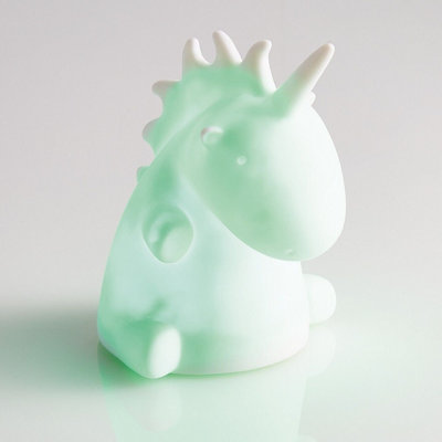Colour Changing Unicorn Night Light Battery Powered Portable Kids Bedroom LED Novelty Mood Lighting H12cm x