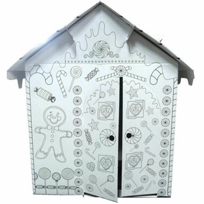 Cardboard playhouse to colour online