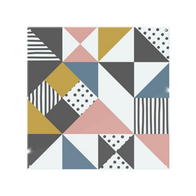 Coloured Geometric Pattern Splash Back designer style