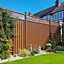 ColourFence Standard Extra-Wide Panel - Trellis 1.8m/6ft high by 2.35m/7.7ft wide in Brown.