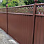 ColourFence Standard Extra-Wide Panel - Trellis 1.8m/6ft high by 2.35m/7.7ft wide in Brown.