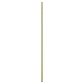ColourFence Standard Square Post for Change In Direction or Free Standing ColourFence Fencing - 2.4m/7.9ft High in Cream.