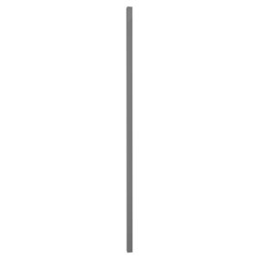 ColourFence Standard Square Post for Change In Direction or Free Standing ColourFence Fencing - 2.4m/7.9ft High in Grey.