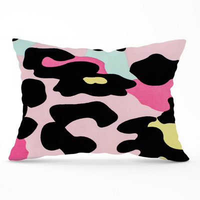 Colourful Leopard Print Cushions 33cm x 48cm