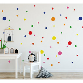 Colourful Polka Dot Wall Decals