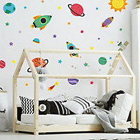 Colourful Space Wall Sticker Pack